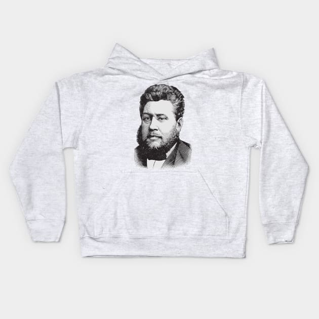 Charles Haddon Spurgeon Kids Hoodie by Beltschazar